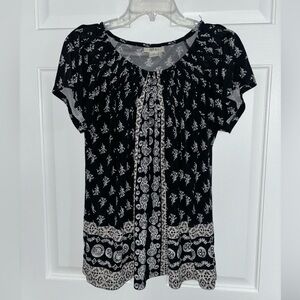 Style & Co Patterned Blouse